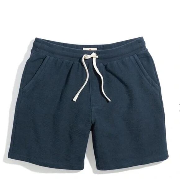 Marine Layer Clayton Shorts 7" Textured Knit Lounge Short Orion Blue NWT Small - Picture 1 of 5